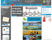 Tablet Screenshot of fahrradversand24.de